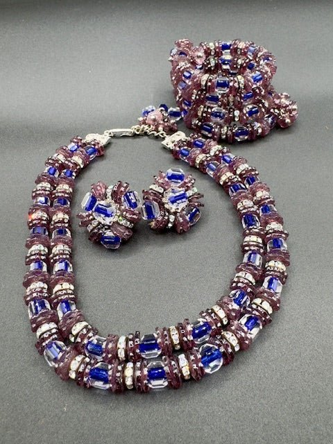 VTG HOBE BEAUTIFUL FALL GLASS BEAD NECKLACE BRACELET online EARRINGS