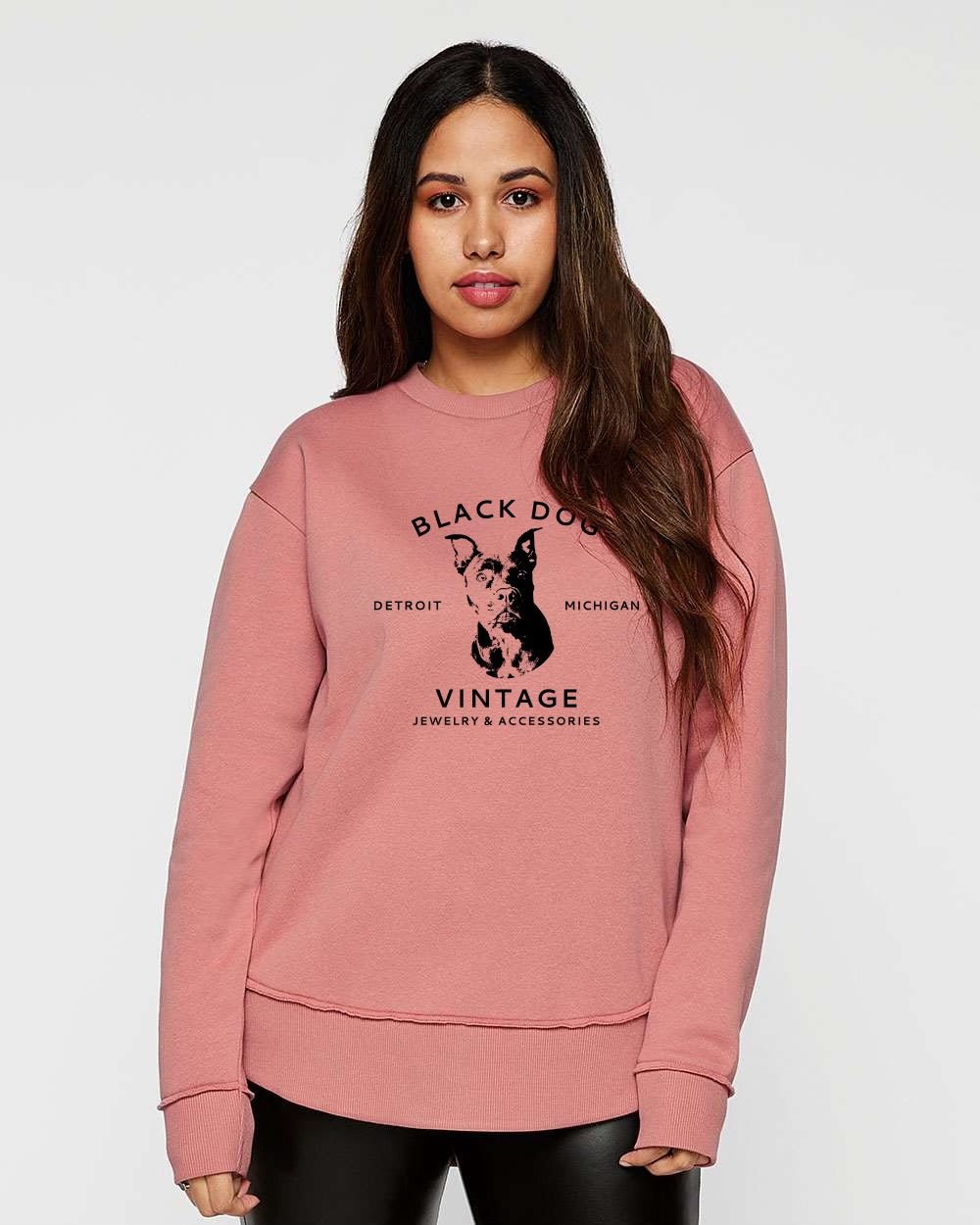 Black Dog VintageBlack Dog Vintage Logo Crew Neck Sweatshirt - Black Dog Vintage