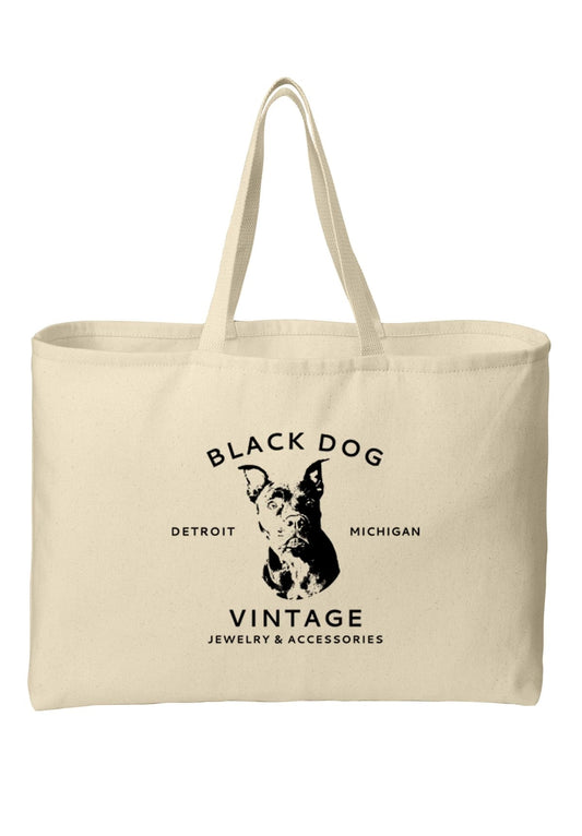 Black Dog VintageBlack Dog Vintage Logo Tote Bag - Black Dog Vintage