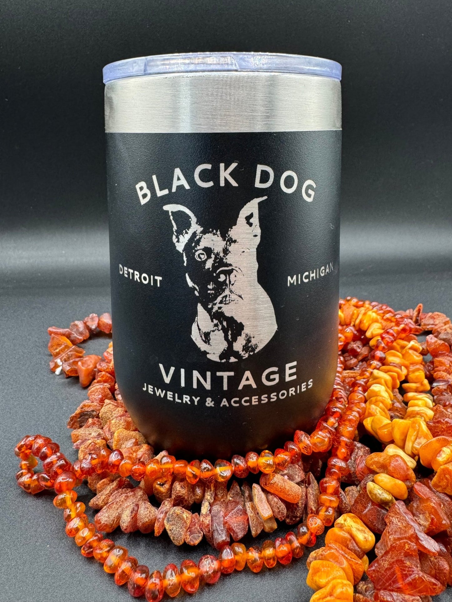 Black Dog VintageBlack Dog Vintage - Vintage and Vino 16oz Wine Tumber - Black Dog Vintage