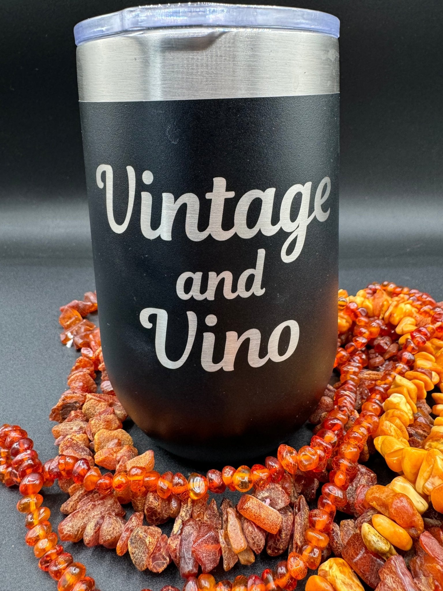 Black Dog VintageBlack Dog Vintage - Vintage and Vino 16oz Wine Tumber - Black Dog Vintage