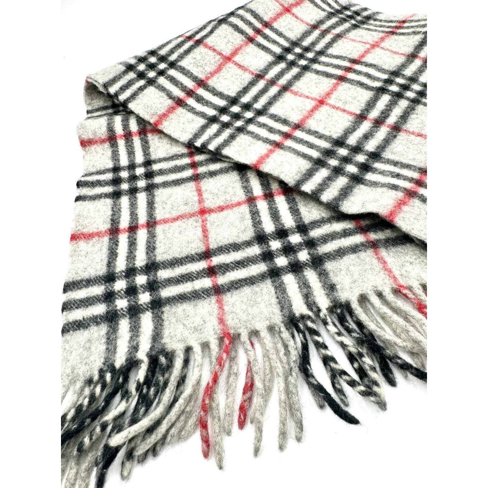 Good Burberry Classic Cashmere Exaggerated Nova Check Fringe Scarf