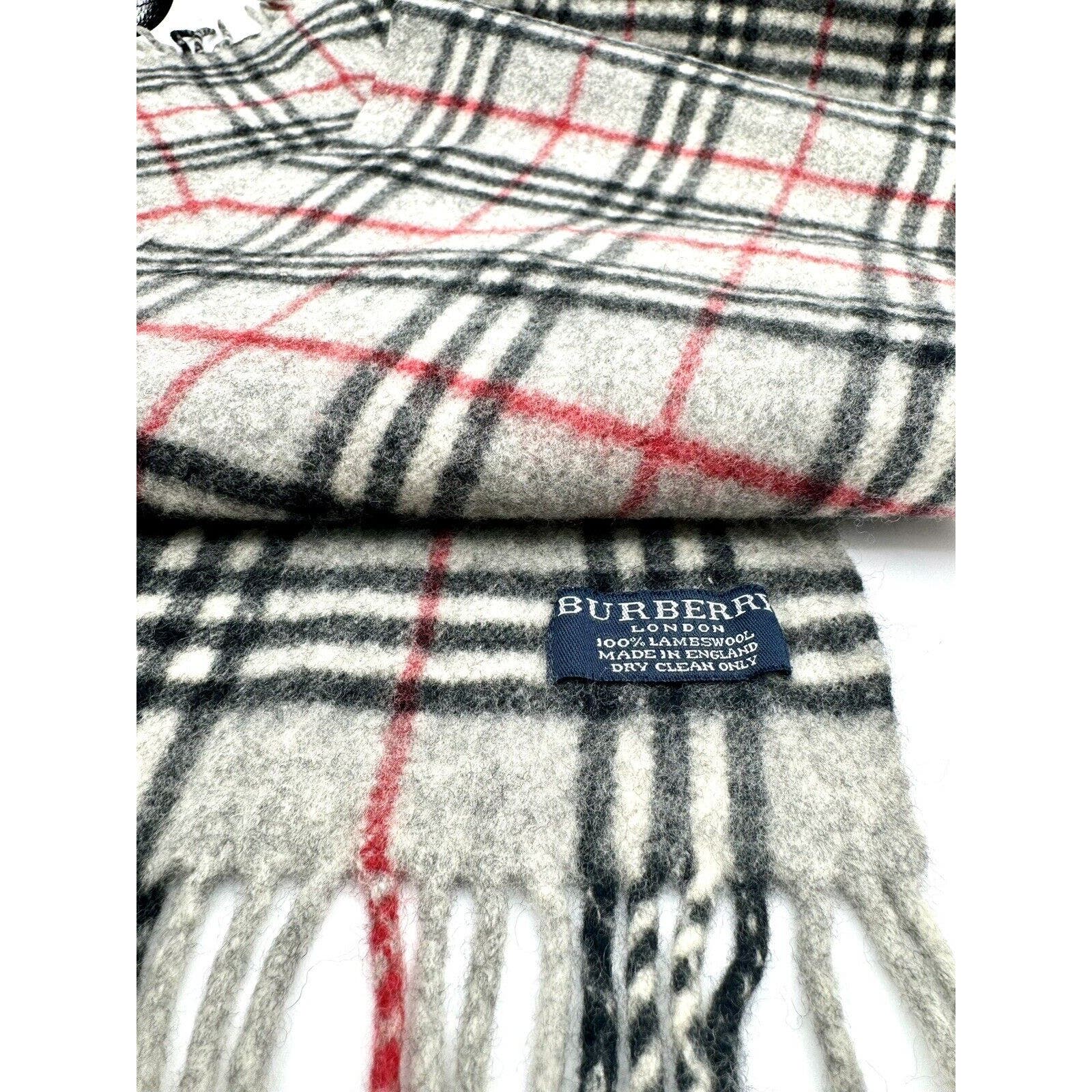 Burberry sale Lambswool Grey Scarf