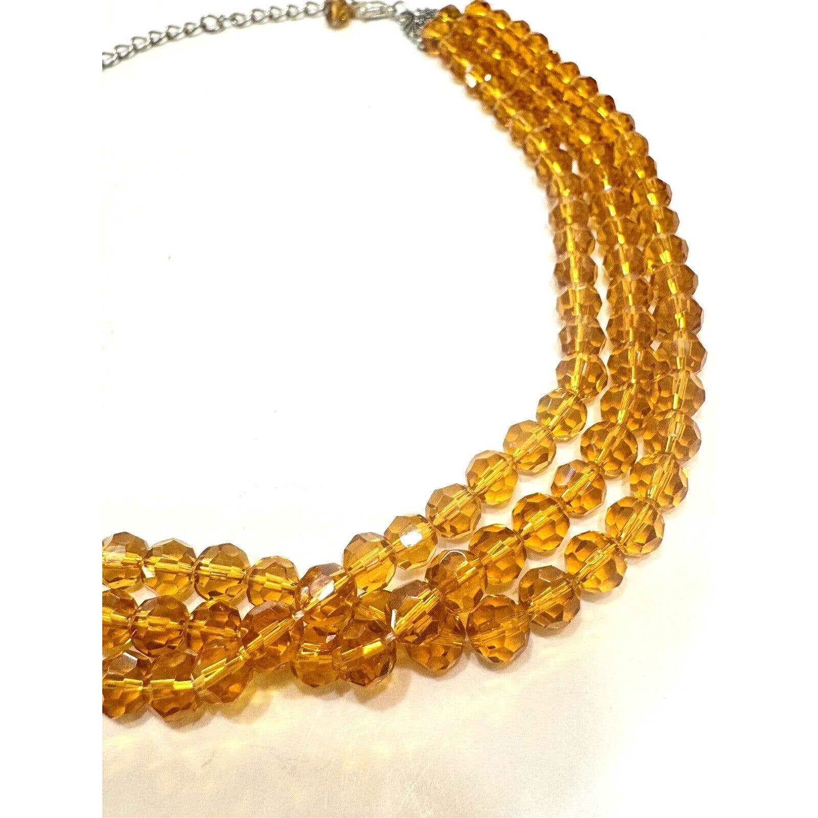 Necklace 11-38. Amber newest reflections